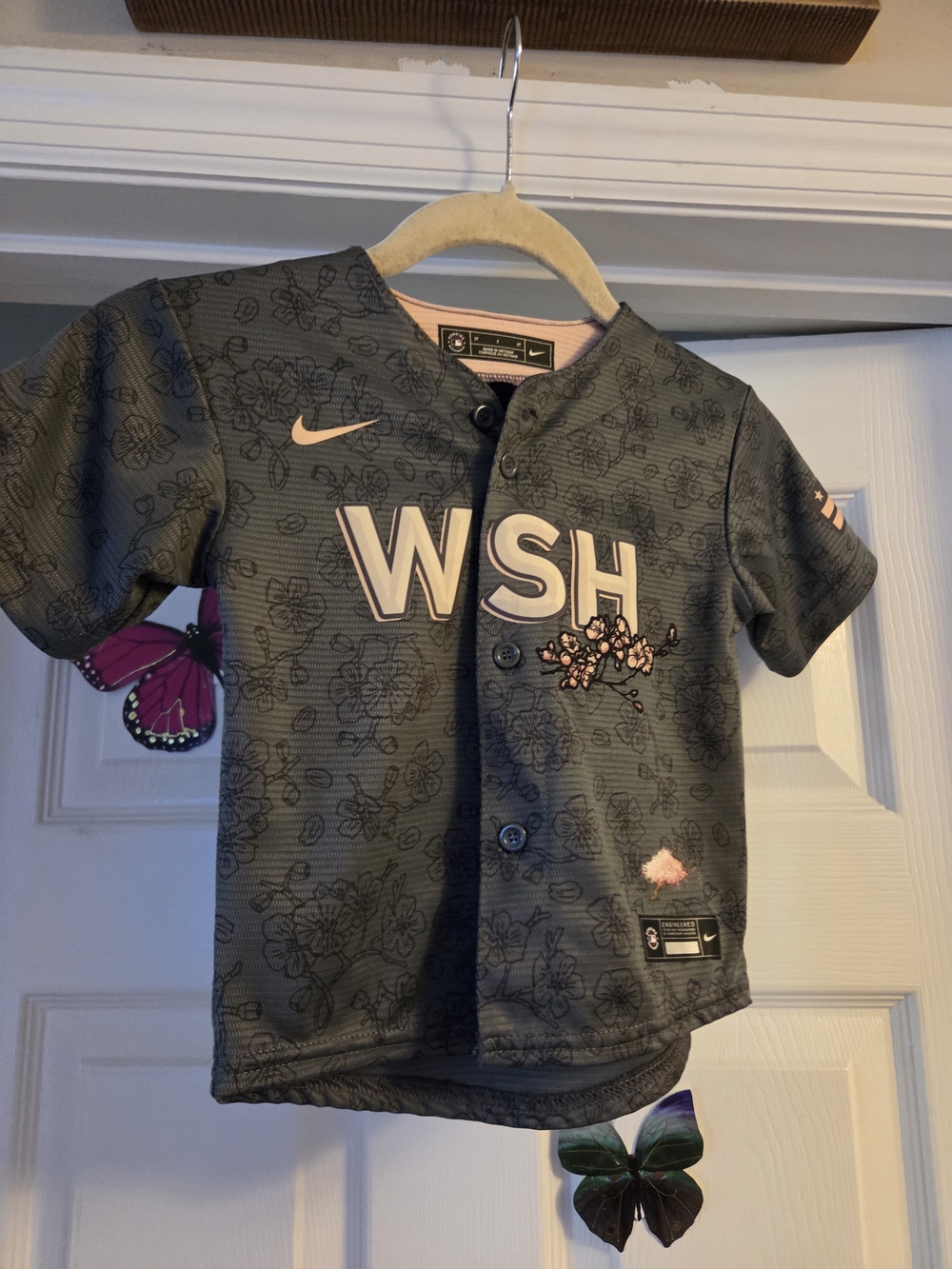 Washington Nationals Cherry Blossom City Connect Jersey by NIKE 2t kids toddler - Picture 7 of 7